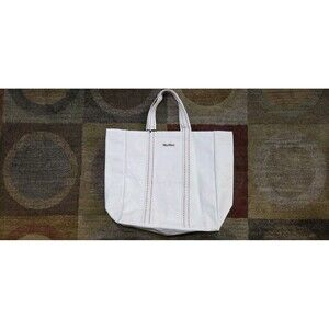 Max Mara Trieste Canvas Biege Bag Large NWT Tote